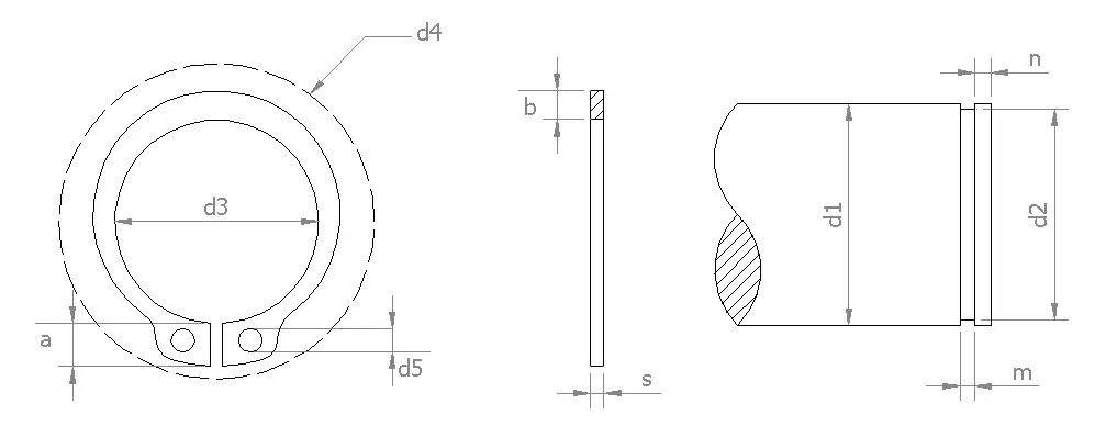 Anillos de seguridad DIN 471
