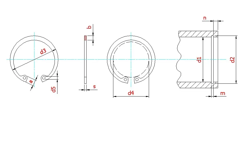 Anillo de Seguridad DIN 472 retaining ring